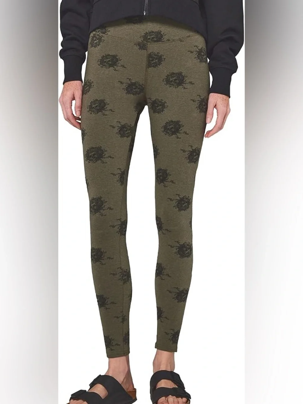 Pact Women’s Size Large Olive Green Grateful Dead Leggings - Picture 12 of 12